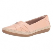38码！Clarks 女士粉色乐福鞋