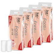 冲水速溶！C&S 洁柔 粉Face 卷纸 4层70g*10卷
