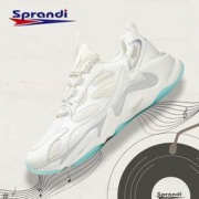 Sprandi 斯潘迪 2020新款女士透气网眼皮革拼接运动鞋