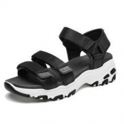 SKECHERS 斯凯奇 D'lites 31514 女款休闲凉鞋 黑色/BLK 38