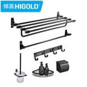 HIGOLD 悍高 601318 莫尔加 黑色太空铝挂件六件套