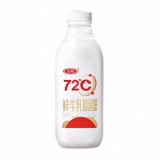 三元 72°鲜 优选鲜牛乳 450ml/瓶 巴氏杀菌鲜奶鲜牛奶 *16件
