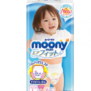 PLUS会员！ moony 尤妮佳 婴儿拉拉裤（女）L44片