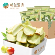 5斤冻干1斤：楼兰蜜语 绿糖心冻干冬枣脆片15gx14袋