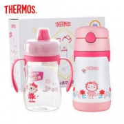 THERMOS 膳魔师 儿童保温杯305ML+吸管杯348ML套装