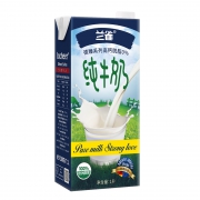 88VIP： 兰雀 脱脂纯牛奶1L单盒装*18件