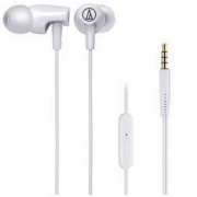 audio-technica 铁三角 ATH-CLR100is WH 入耳式线控通话耳机 白色