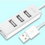 JH 晶华 USB2.0 集线器 一拖四 0.2m 两色可选