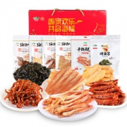 青岛特产 海边人 海鲜年货礼盒 687g 含6种美食 48元划算价