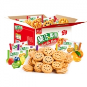 嘉士利 早餐水果夹心饼干 独立包装 1000g