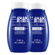 兰格格 原味酸奶1kg*2瓶