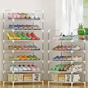 索尔诺 鞋架多层简易鞋柜 收纳架 防锈加固储物组合层架