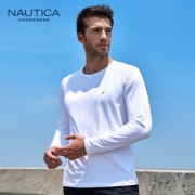 美国 Nautica 诺帝卡 男士秋季弹力棉长袖T恤