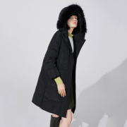 真毛领、18日10点！ Lily  女士大毛领中长款羽绒服