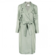 Vero Moda 318321521 女士荷叶边长款风衣外套*2件