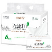 某东PLUS会员！幸福阳光 无添加系列 抽纸 3层120抽6包（125mm*200mm） 2.5元