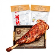 左旗牧场 正宗内蒙古特产 新鲜现烤烤羊腿 800g 加热即食