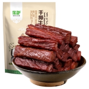百亿补贴：蒙都 内蒙特产 休闲零食 手撕风干牛肉干原味488g（口感偏软）+赠豆干218g