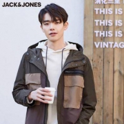 JACK JONES 杰克琼斯 219321514 男士工装撞色夹克