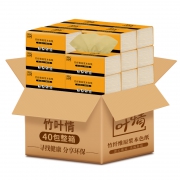 聚划算：竹叶情 原色纸巾 抽纸 40包