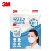 3M 9001V PM2.5颗粒物防护口罩 耳戴式带呼吸阀 3个/袋