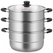 9日0点： COOKER KING 炊大皇   不锈钢蒸锅 28cm 三层