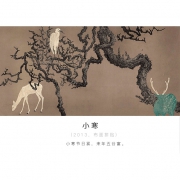 现代简约装饰画艺术家谭军限量签名《小寒》180x90cm 6539元包邮