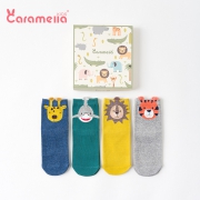 Caramella 焦糖玛奇朵  儿童卡通袜 4双装 19.9元包邮（需用券）