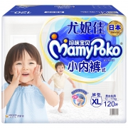 PLUS会员：妈咪宝贝 小内裤XL120片 12-17kg*2件