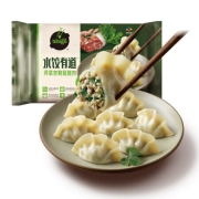 必品阁（bibigo）水饺有道 荠菜杏鲍菇猪肉 720g 36只装 *11件