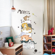 果果善 卡通猫咪墙贴纸 70*100cm