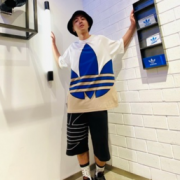 Adidas阿迪达斯 ORIGINALS 拼色大LOGO男款T恤