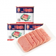 聚划算百亿补贴：梅林 午餐肉罐头 340g*3件
