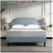 Zinus 际诺思 纽扣式软包布艺床 1.5m