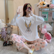 可外穿！穗颜 女士春秋韩版睡衣两件套