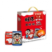 旺旺 旺仔牛奶 6原味+6原味O泡（组合装） 245ml*12罐*4件