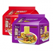 康师傅 劲爽红烧牛肉面 5包