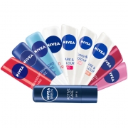 NIVEA 妮维雅 天然型无色润唇膏 4.8g 9.9元包邮（需用券）