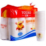 京东PLUS会员： 优奥 UZB200 萌小阳一次性纸杯 200只装 235ml *4件