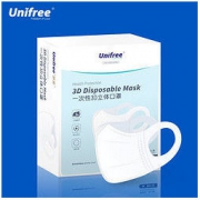 UNIFREE 大童一次性3D立体口罩 30片 *4件