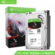 SEAGATE 希捷 酷狼 5900RPM 64MB SATA NAS机械硬盘 4TB（ST4000VN008）