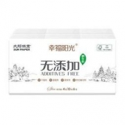 幸福阳光 无添加系列 手帕纸 4层10片6包 *2件