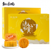 知味观 流心奶黄月饼礼盒 300g 6只