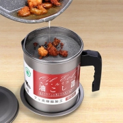 科翼 不锈钢滤油储油壶 1.4L 鹰嘴口不易洒
