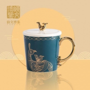 大额神券：韵文博鉴 国风带盖马克杯 礼盒装 500ml