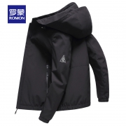 罗蒙 6J016850-A 男士可拆卸连帽夹克