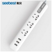 视贝 USB排插 3USB2.4A+3位 1.5M