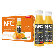 聚划算百亿补贴、限地区：农夫山泉 100%NFC橙汁饮品饮料 300ml*10瓶/箱