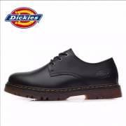 Dickies 男鞋 真皮低帮 休闲皮鞋 黑色