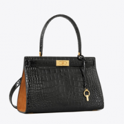 TORY BURCH 汤丽柏琦 新款Lee Radziwill 女士鳄鱼纹限量款手提包 小号